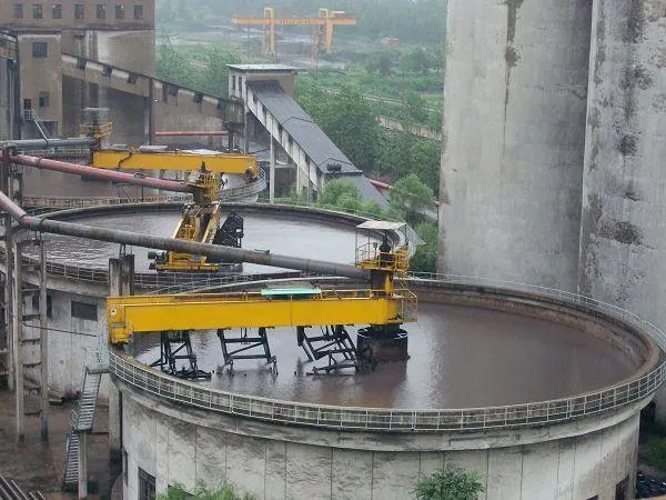 Alta tasa de extracción de mineral de cobre de relaves en beneficio de Espesante