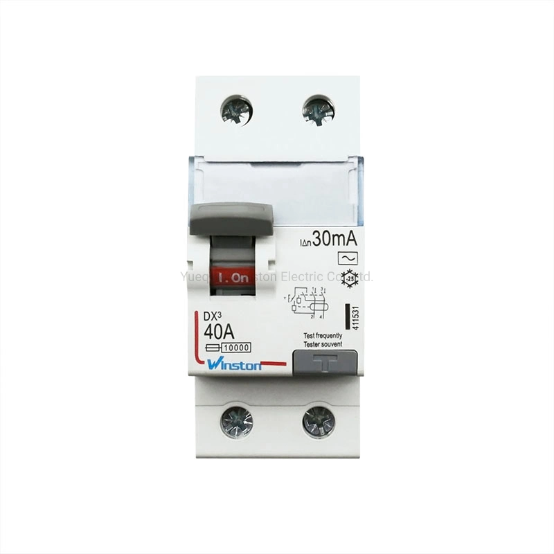 Dx 40A 2p 230V 6A-100A RCCB Mini Leakage Circuit Breaker