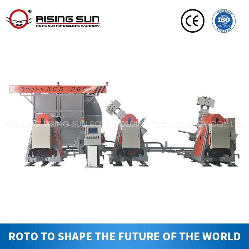 New Rising Sun Efficient Shuttle Rotational Molding Machine