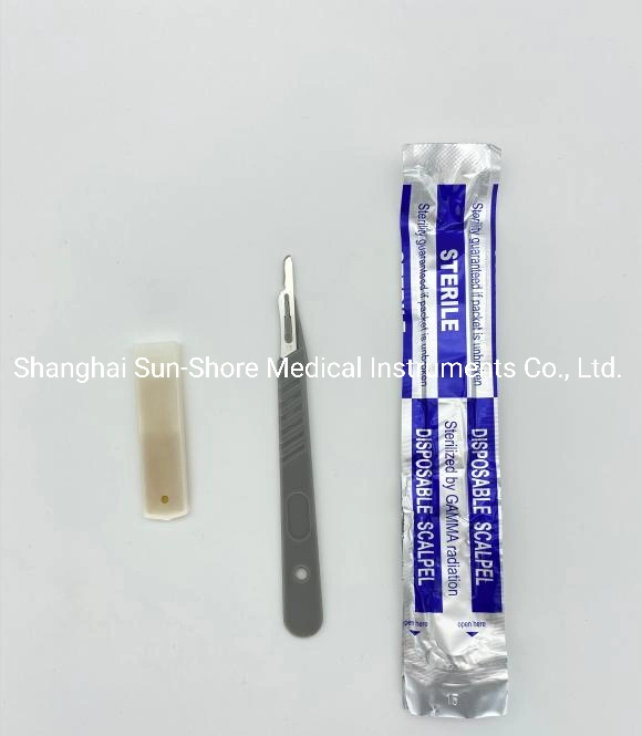 Disposable Sterile Surgical Scalpel Plastic Handle Medical Micro Blade Knife
