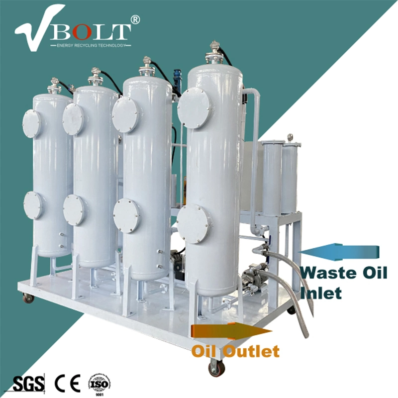 Vbolt aceite lubricante usado aceite para engranajes usado descoloración y regeneración Máquina