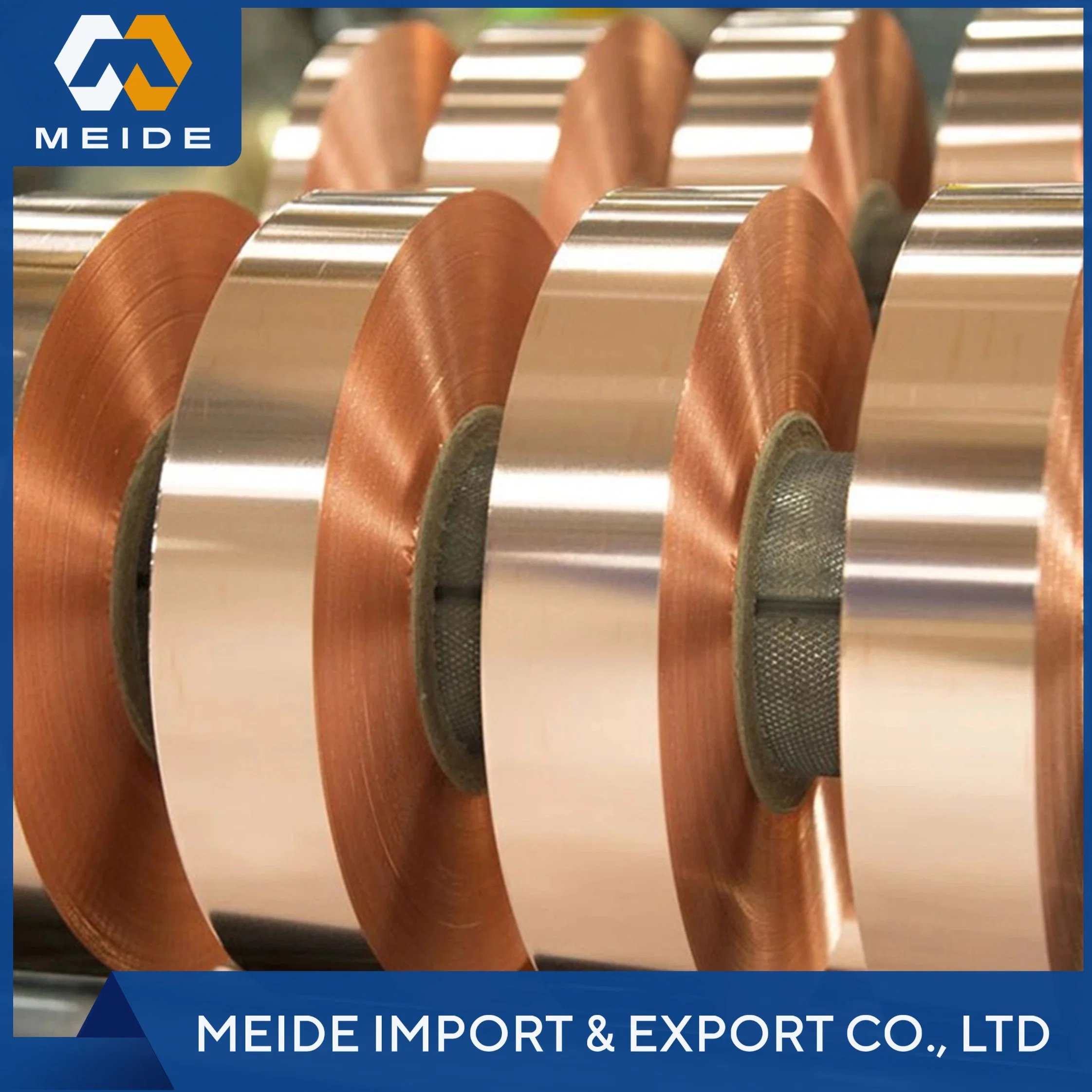 Conductive Copper Foil Strip C35300 C50100 C5010 C50500 C5050 C50700 C5071 C3531 Lead Brass Decorative Grounding Copper Coil Wire Foil