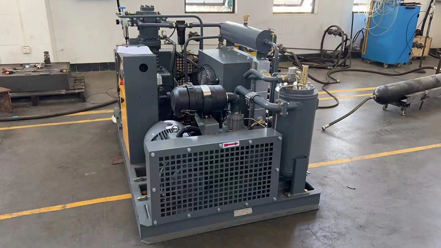 7.5kw-250kw Industrial IP55 Motor Rotary Direct Drive Screw Water Lubricated Oil Free Screw Air Compressor for Oxygen Plant / Food Industry/ Medical Industry