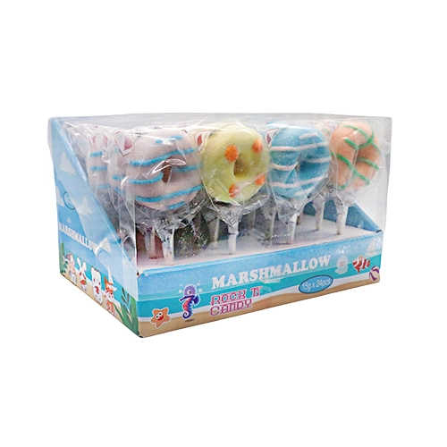 Factory Wholesale/Suppliers 4 in 1 Donut Marshmallow Soft Lollipop Candy