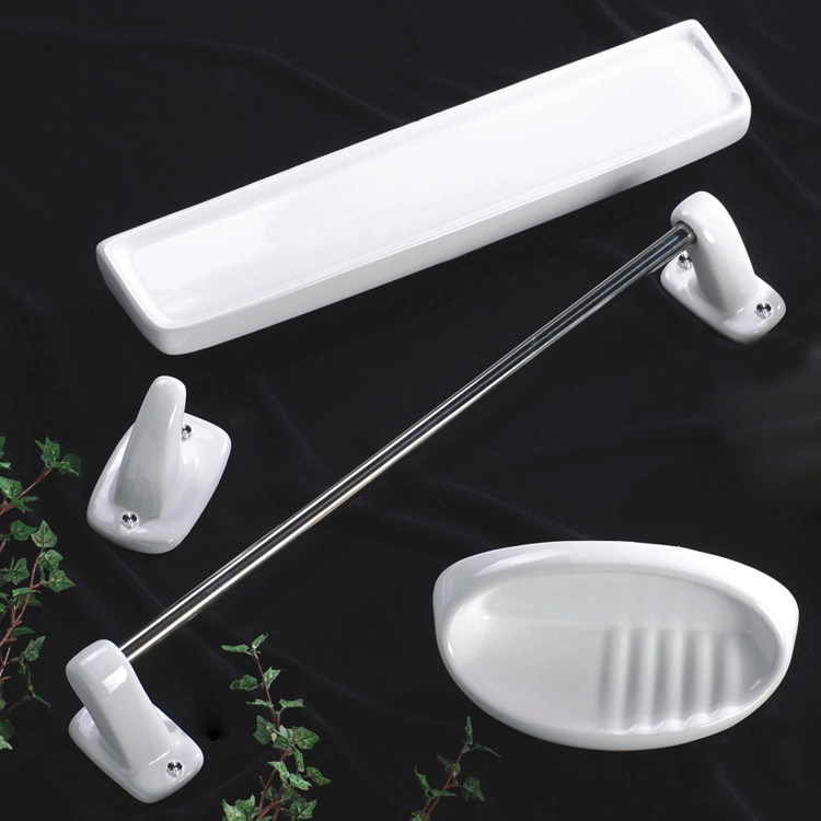 New Style Durable Best Quality Ceramic Soap Dish and Holder 6PCS Bathroom Accessori Bath Accessory