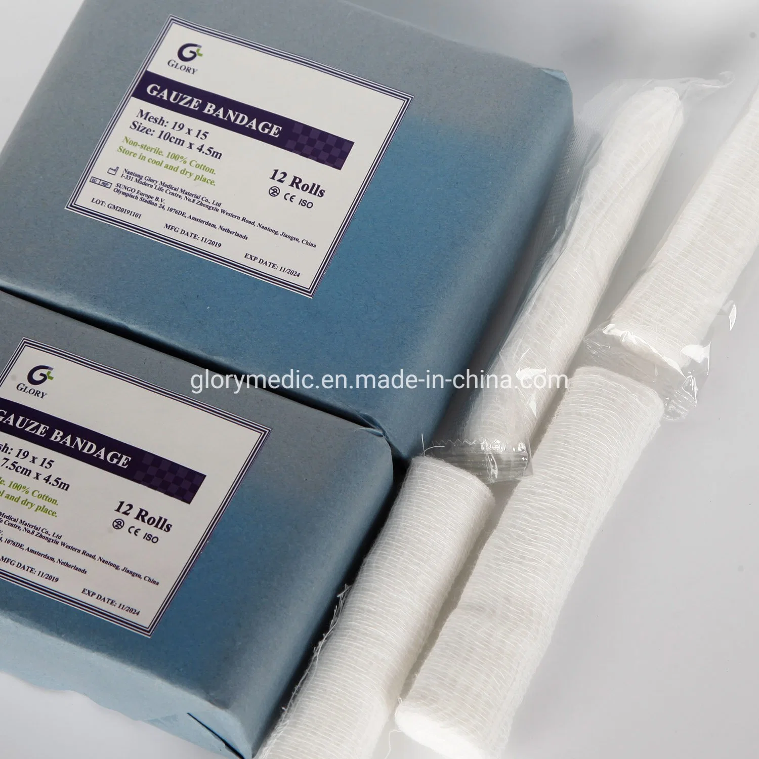 Different Size Hospital Gauze Roll Medical Surgical Consumables Sterile Cotton Gauze Bandage