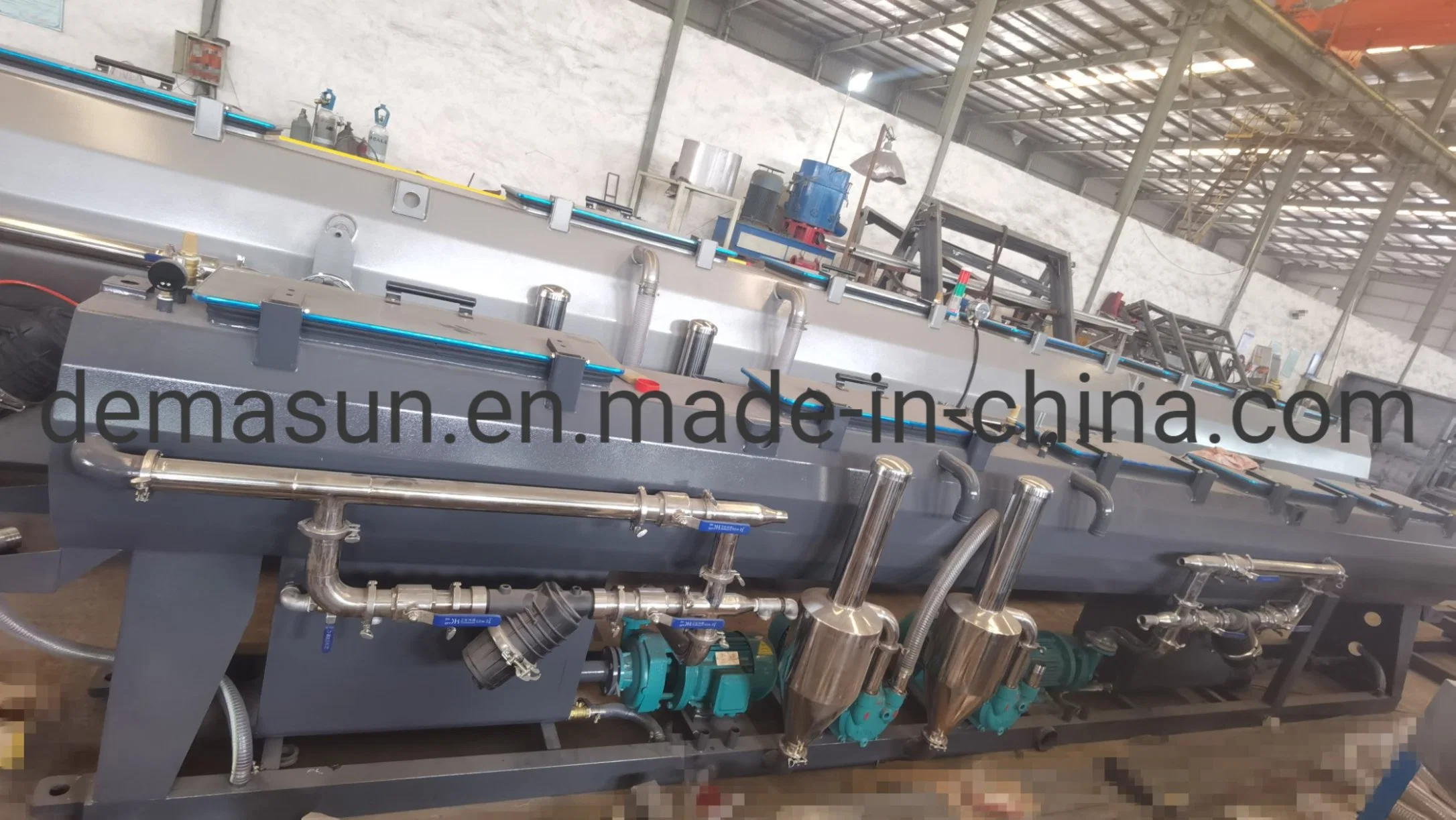 Drainage Pipe Production Line PVC Pipe Machine Vacuum Calibration Tank Plastic Extrusion Line Calibration Bath Pipe Line Cooling Tank