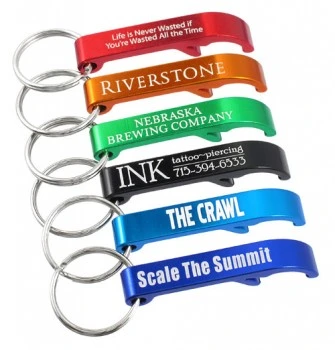 Cheap Price Multi Color Aluminium Bottle Opener Keychain