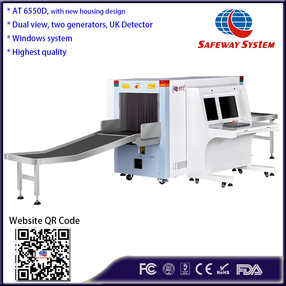 At6550d High Resolution X-ray Baggage Scanner for Airport Security Parcel