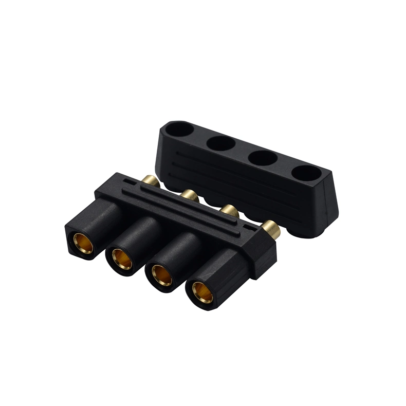 4pins Overmolded Connector PCB Mountable High Current Connector for New Energy Storage