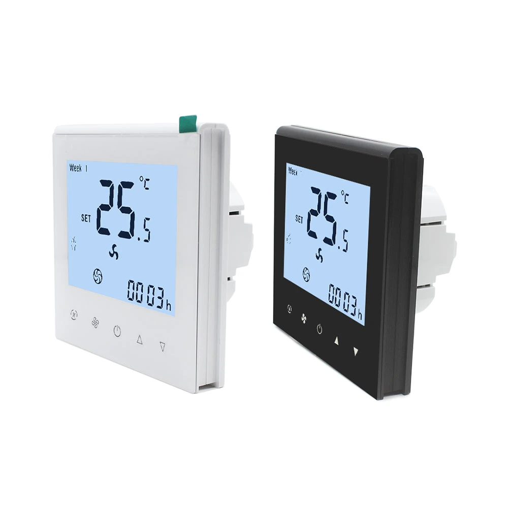 Ec Fan and Modulating Cooling/Heating Valve Output 24V Power Supply Touch Screen Thermostat