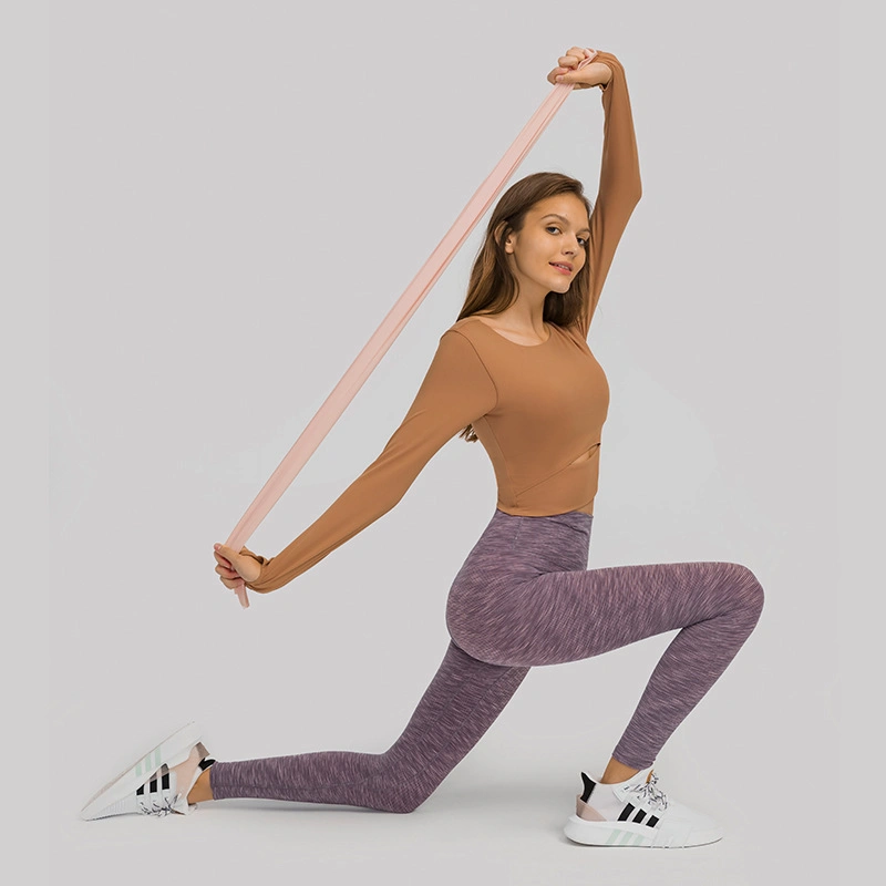 Xsunwing Custom Femmes Étiquette Privée Crop Top à Manches Longues Vêtements de Sport Vêtements de Gym Vêtements de Yoga Vêtements de Sport Vêtements pour Femmes