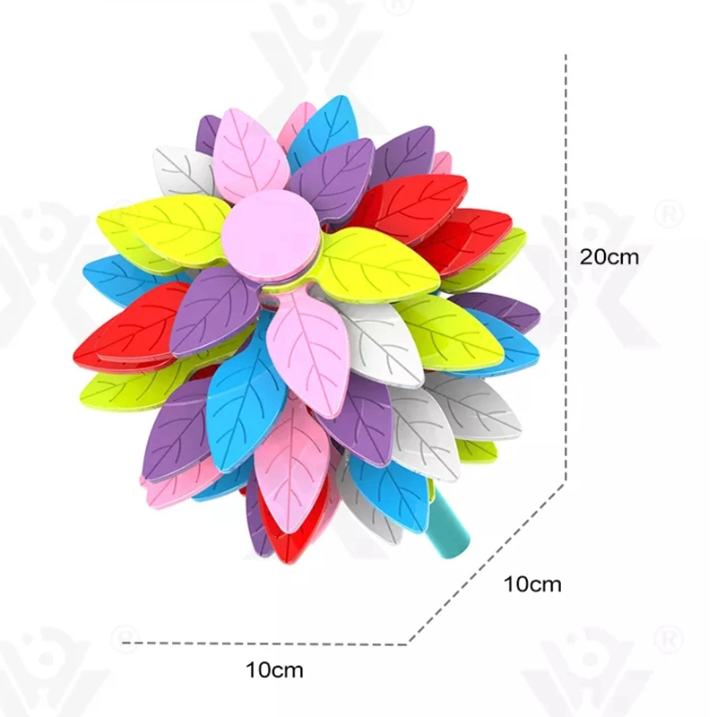 Tombotoys Fidget Toys Magical Rotation Lollipop 35PCS Fibonacci Sequence Spiral Rotation Tree Stress Reliever Toys for Kids