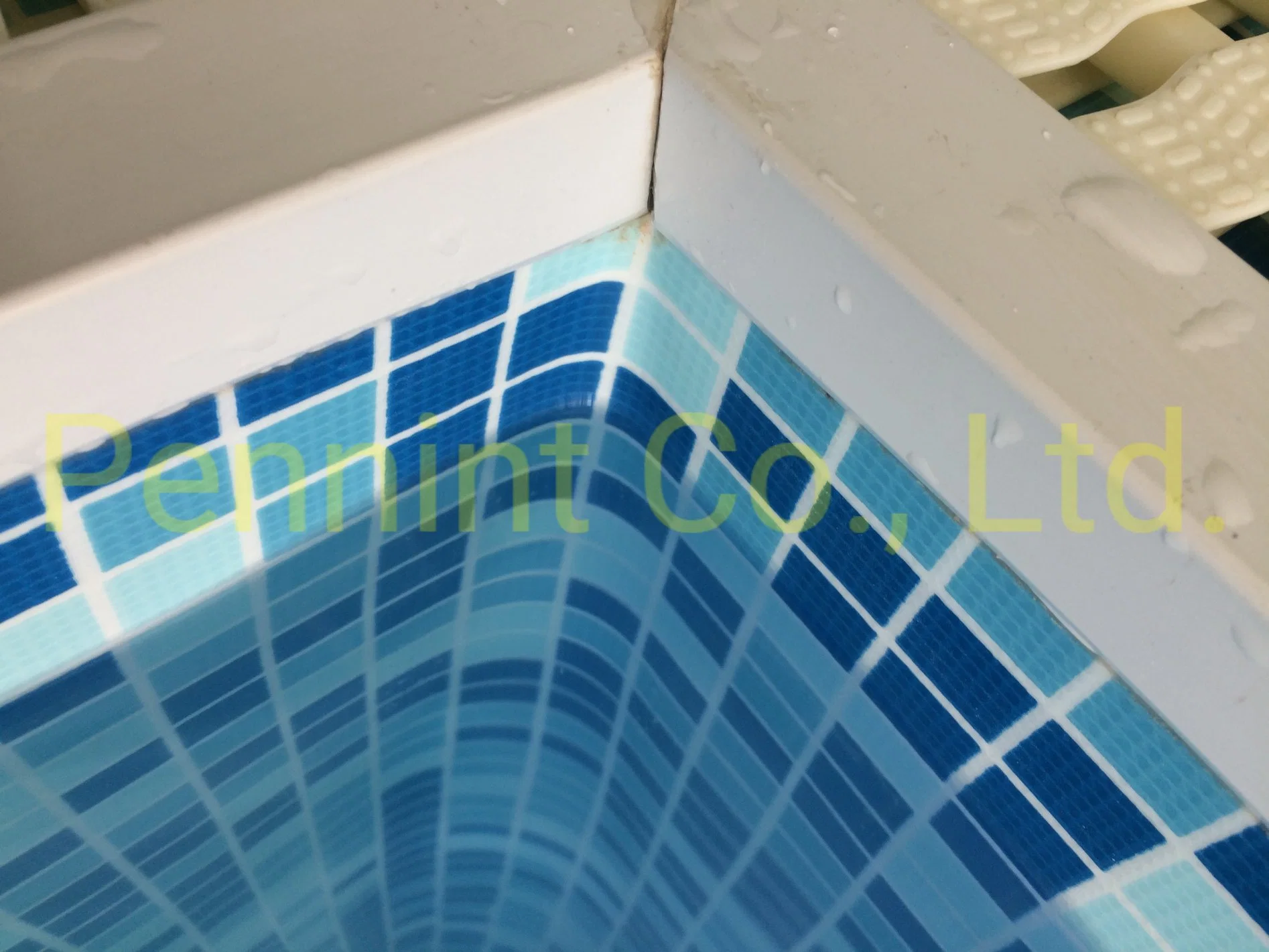 Blaue PVC-Pool Liner