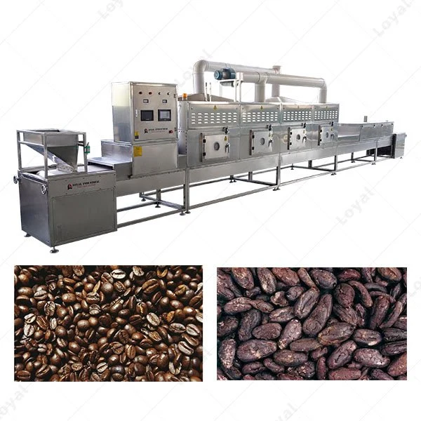 Industrial Tunnel Microwave Coffee Cocoa Bean Roasting Dryer Machine