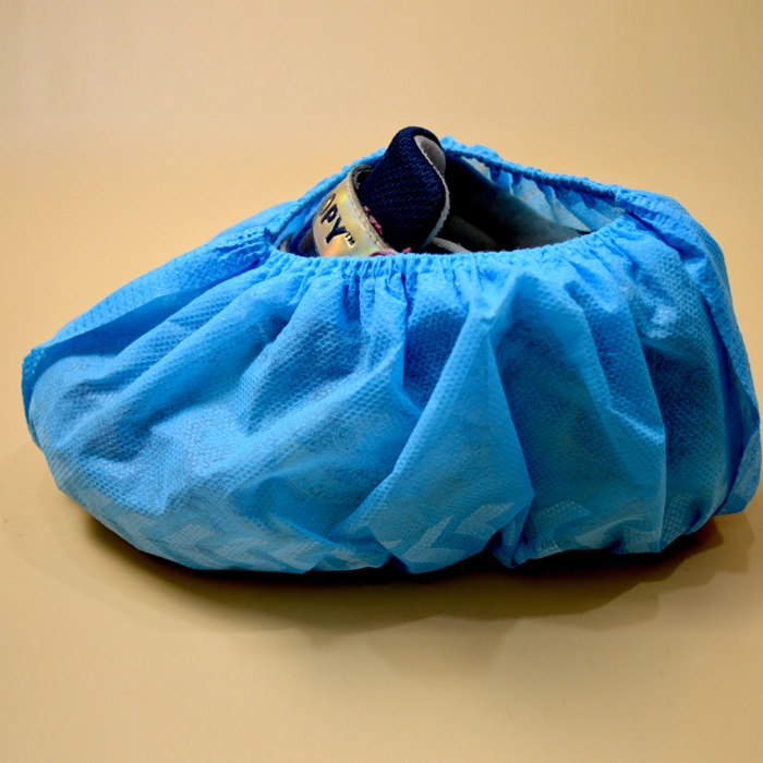 Wholesales Disposablepp Nonwoven Blue Kids Shoe Cover