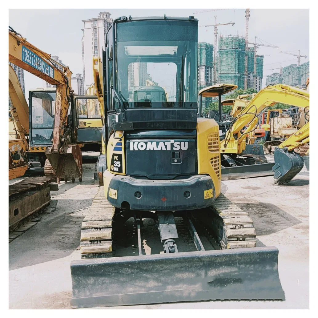 Second Hand Mini Excavator 3.5 Ton Construction Machine PC35mr-2 Used Komatsu PC35 Crawler Excavator