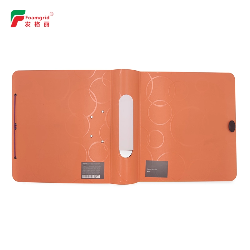 High-Capacity Heavy-Duty Plastic Round Spine Lever Arch Box File Folder with Pocket The Folder-Register File