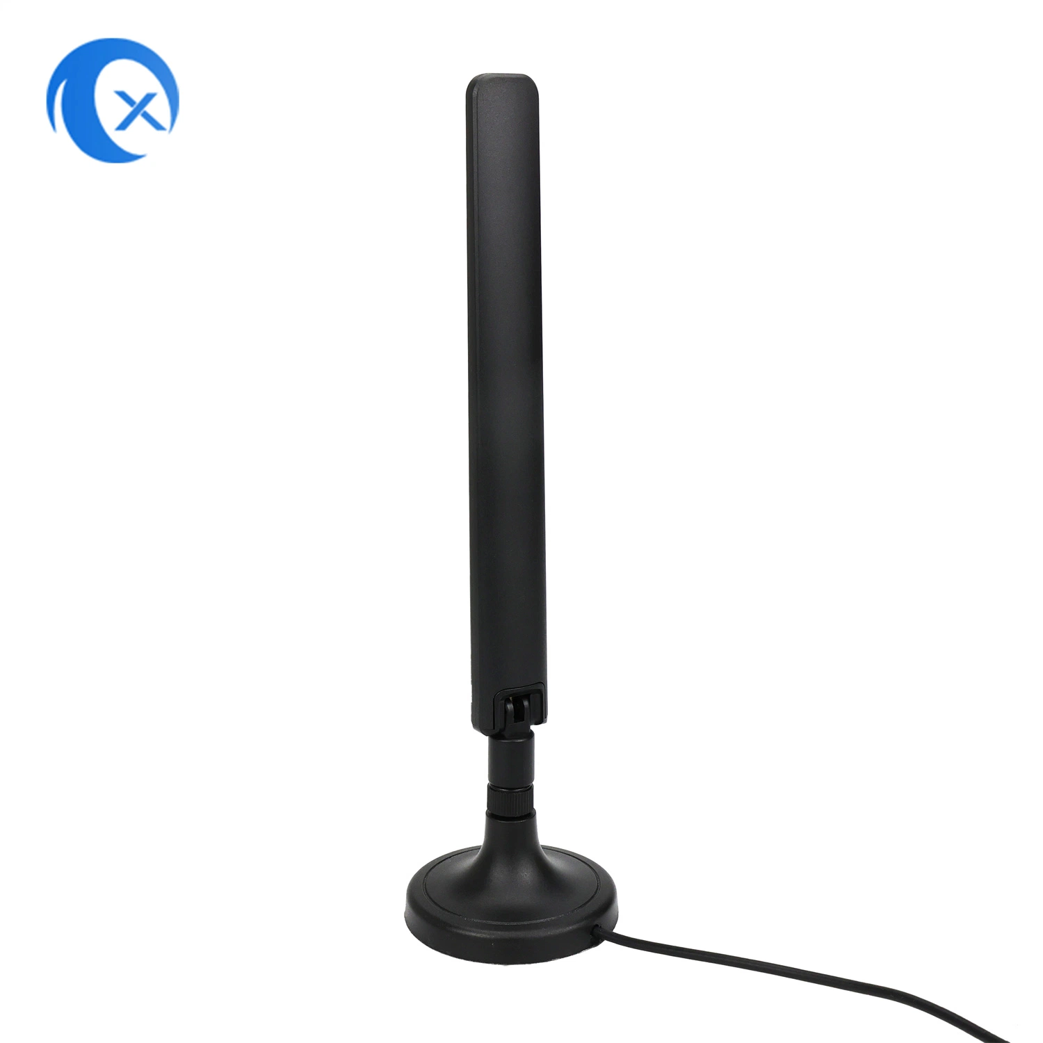 Antena interna LTE/4G/5G de 600MHz a 6GHz com suporte magnético de alta resistência e cabo RG174 SMA.