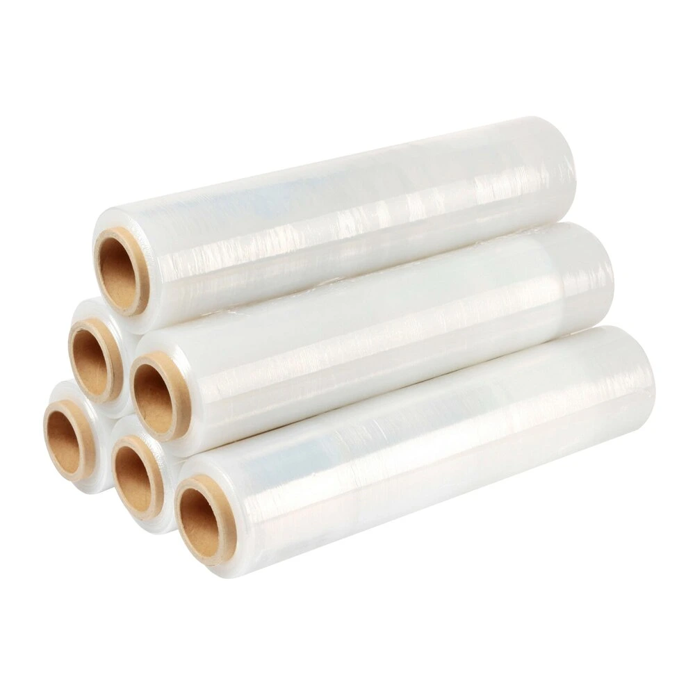 Plastic Wrap Transparent LLDPE Stretch Film Roll Packaging Materials with Factory Price
