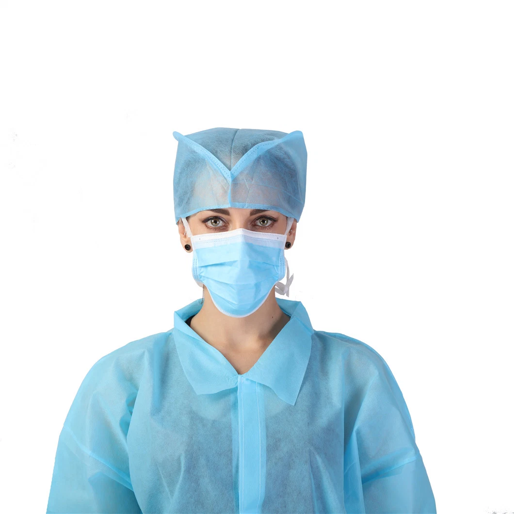 Hot Sale Doctors Disposable Nonwoven Surgical Head Cover/Bouffant Cap