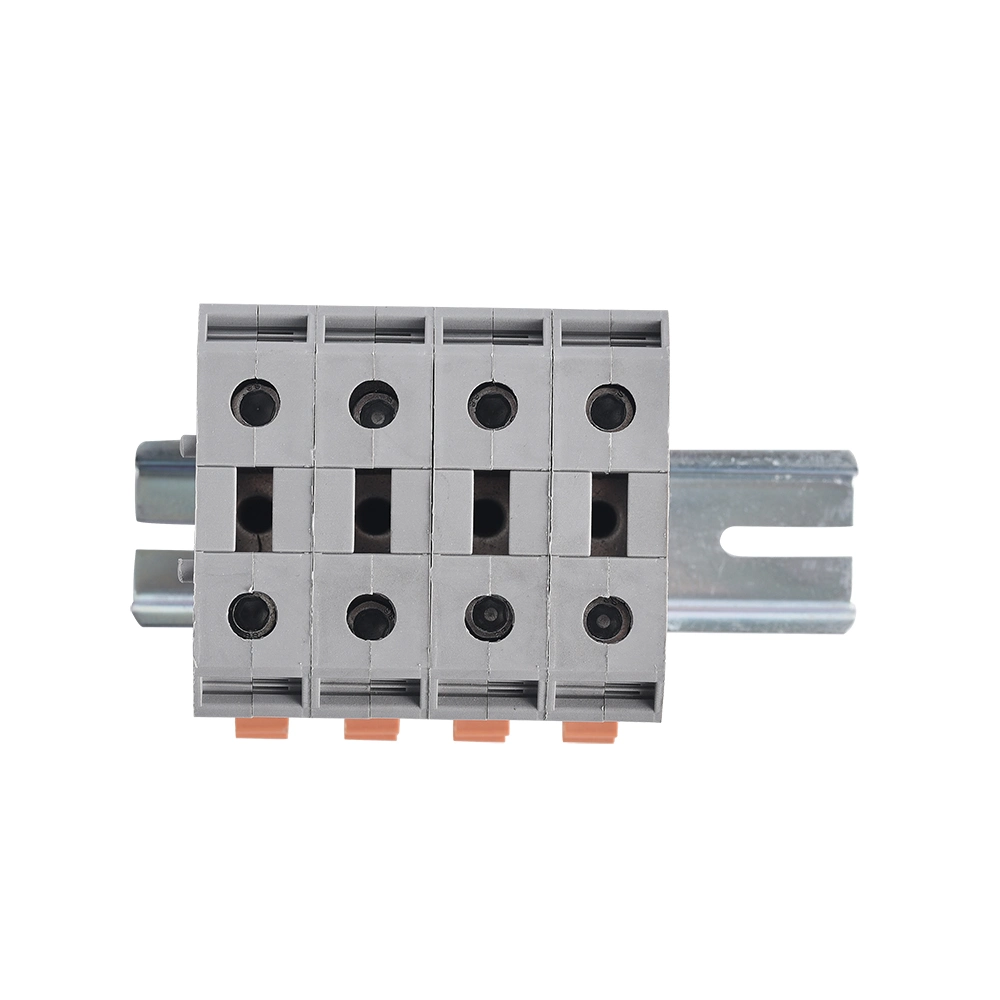 لينكويل 150A 1000V DIN Rail Distribution Terminal Blocks 50 mm2 مجموعة الطرف الطرفي لسكك حديد DIN للموصل السلكي