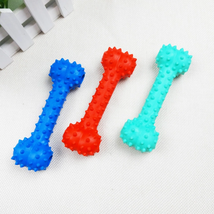 Customized Rubber Pet Accessories Puppy Bone Silicone Chew Toy Eco-Friendly Chew Toys for Dogs