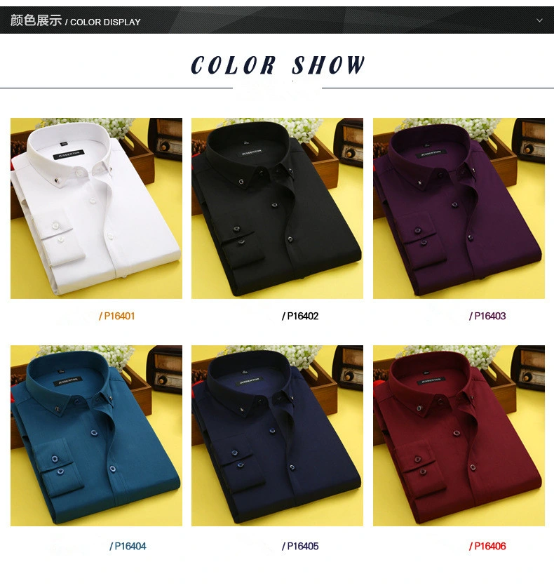 Source Manufacturer Wholesale/Supplier Men's Shirts/Men's Long-Sleeved Shirts Made in China Ash Commodity