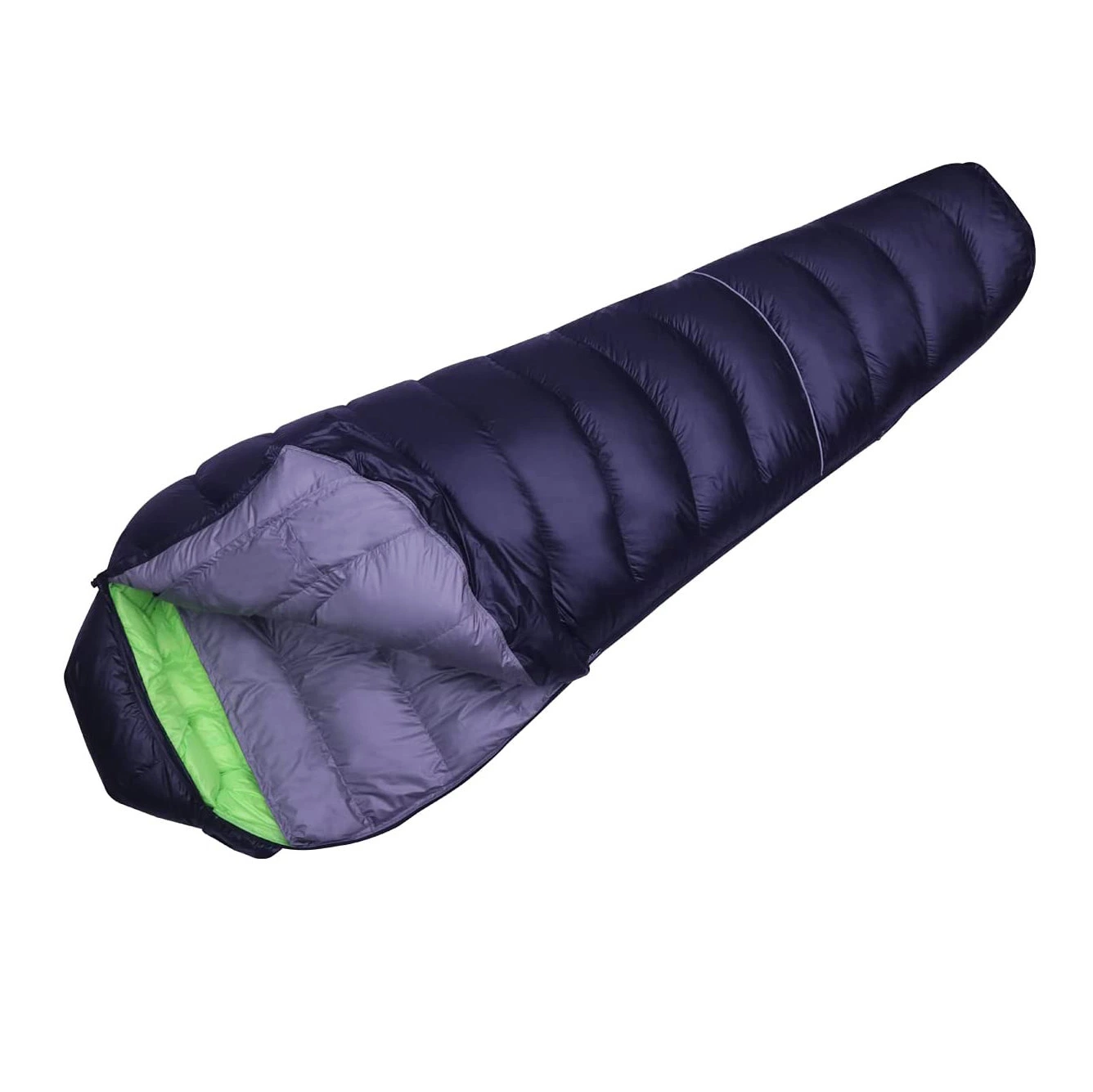 New Design Custom Logo Wholesale/Supplier Single Person Polyester Synthetic Camping Training Purple Adult Sleeping Bags