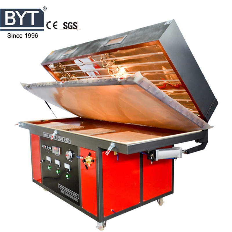 Bytcnc PVC laminate المطبخ خزانة باب آلة تفريغ الغشاء الصحافة Bfm-2600