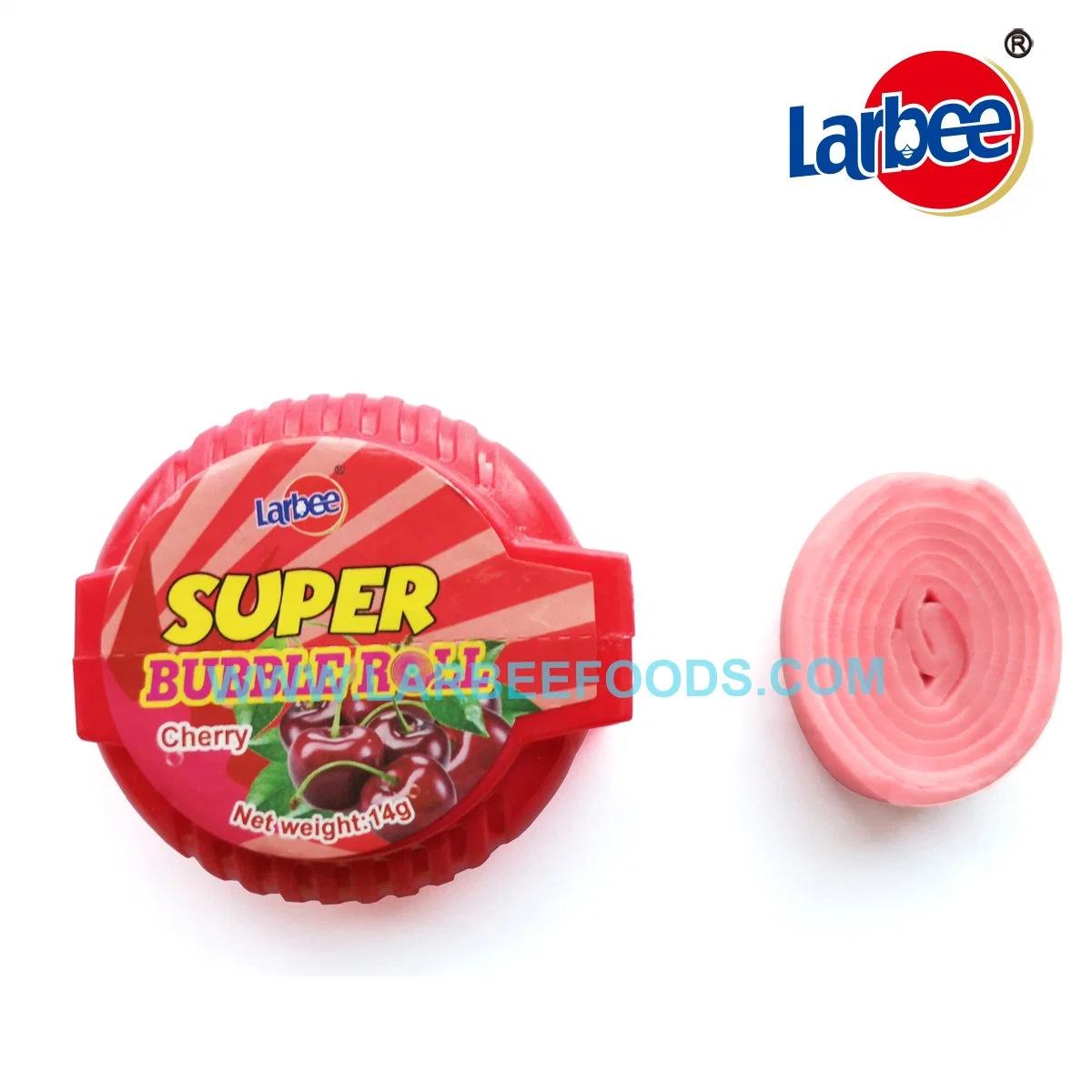 Sabor a fruta de alta calidad rollo Bubble Gum dulces para los niños