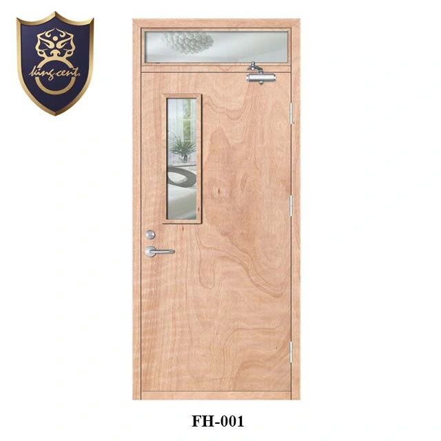 European Standard puertas de madera Interior moderno fuego clasificado 60 minutos Puerta a prueba de fuego