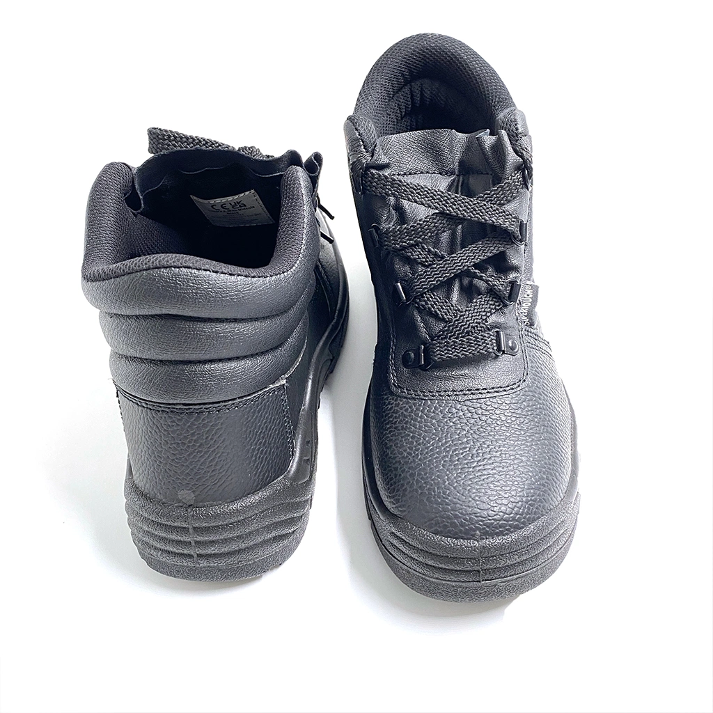 Zapatos de seguridad impermeables de cuero auténtico para el hombre de trabajo resistente al aceite