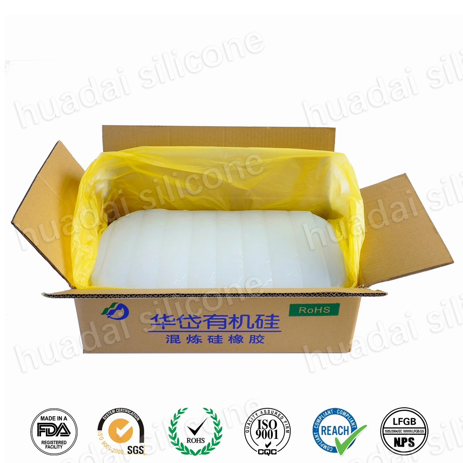 Hot Selling Low Price Platinum Catalyzed Htv Silicone Compound Silicone for Extrusion of Wire Cable Hose Glue Strip Produce HD-6170p