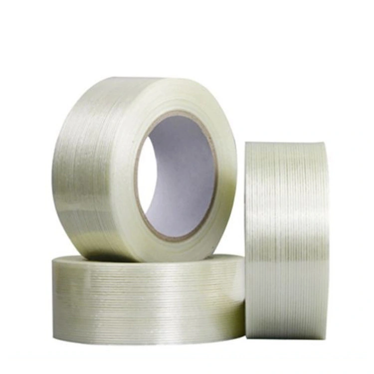 High Tensile Strength Adhesive Cross-Weaved Fiber Glass Reinforced Filament Packing Tape