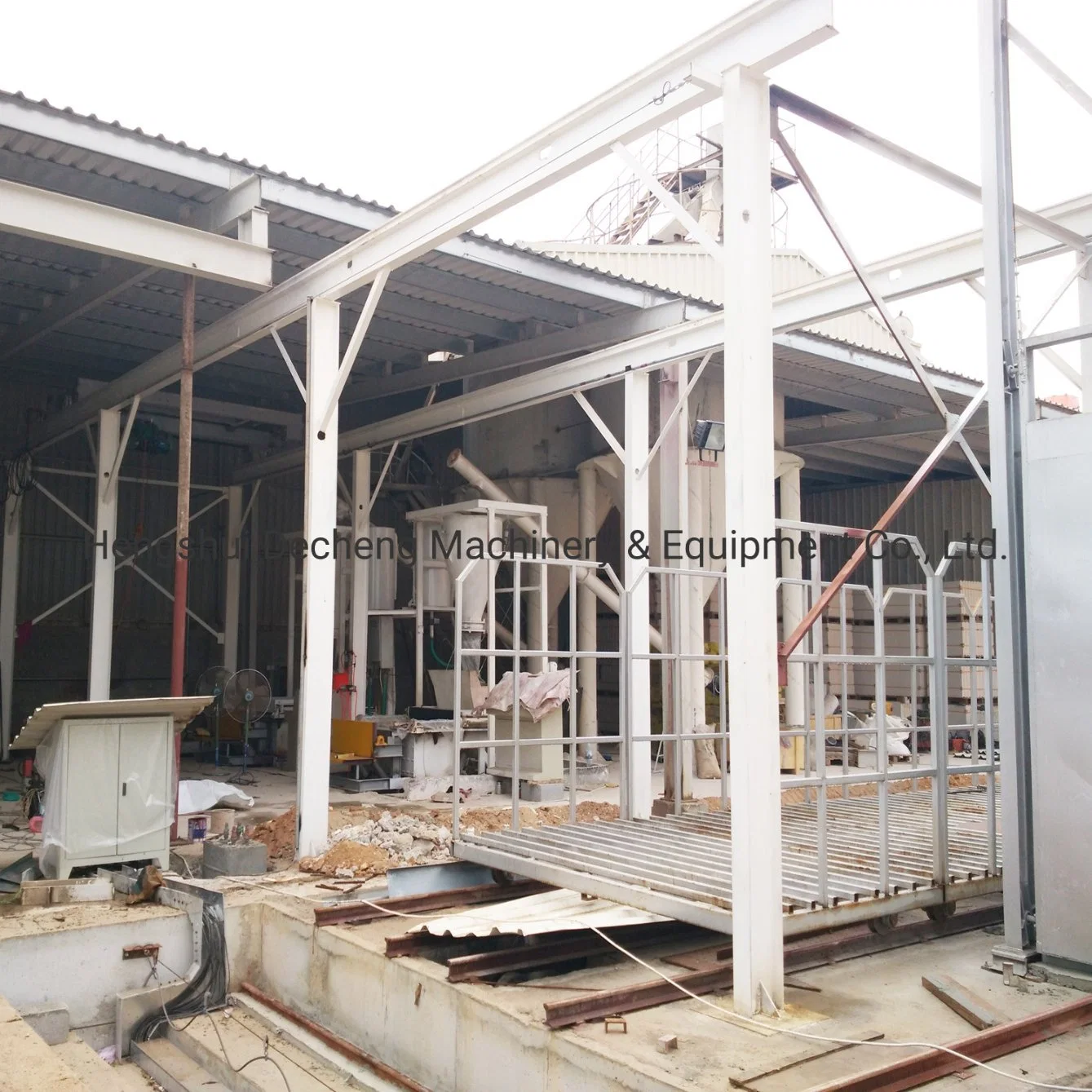 Semi Automation Gypsum Wall Block Production Line