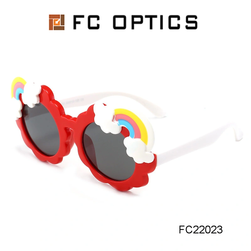 2020 Cute Rainbow Tpee Kids Fashion Sunglasses Polarized
