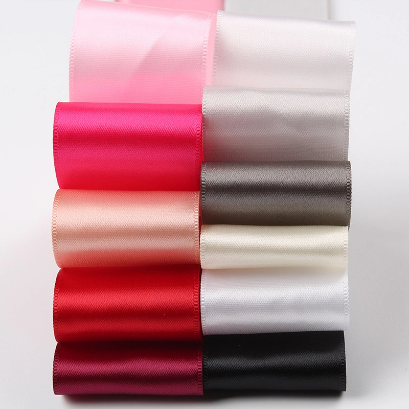 Manufacturer Printed Silk Gift Custom Single Polyester Webbing Satin Silk Ribbon for Hair/Guitar Strap/Craft/Dance