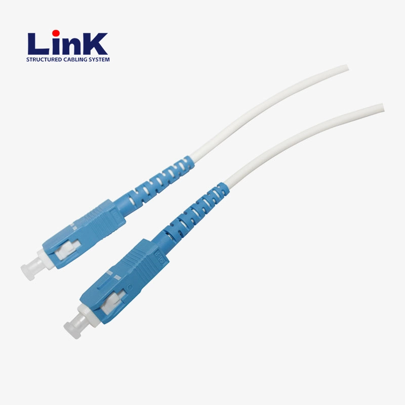 White Fiber Optic Patch Cord 2 Metres Simplex 3D Model