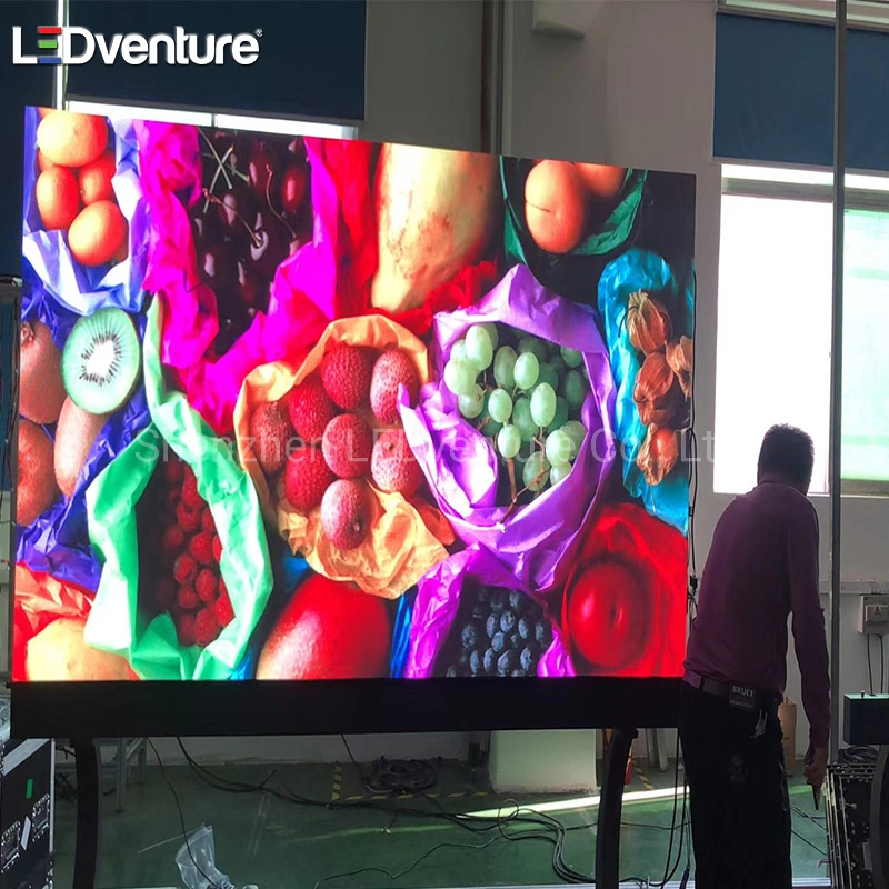 En el interior de 500x500 P4.81 LED Publicidad video wall