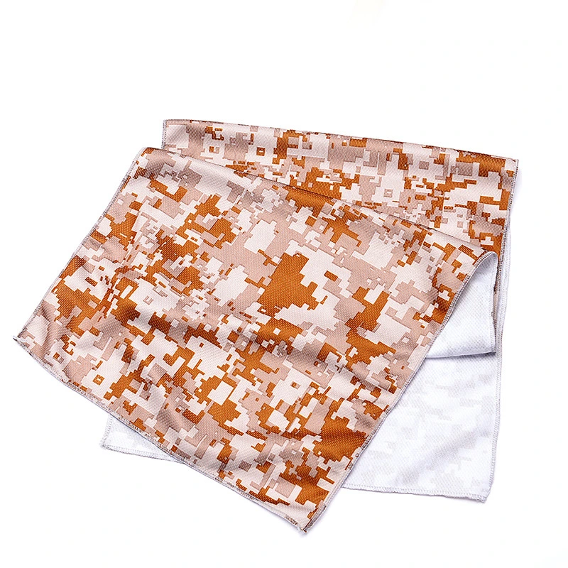 Gym Towels Microfiber Sweat Absorbing Camouflage Printed Sport Fitness Towel