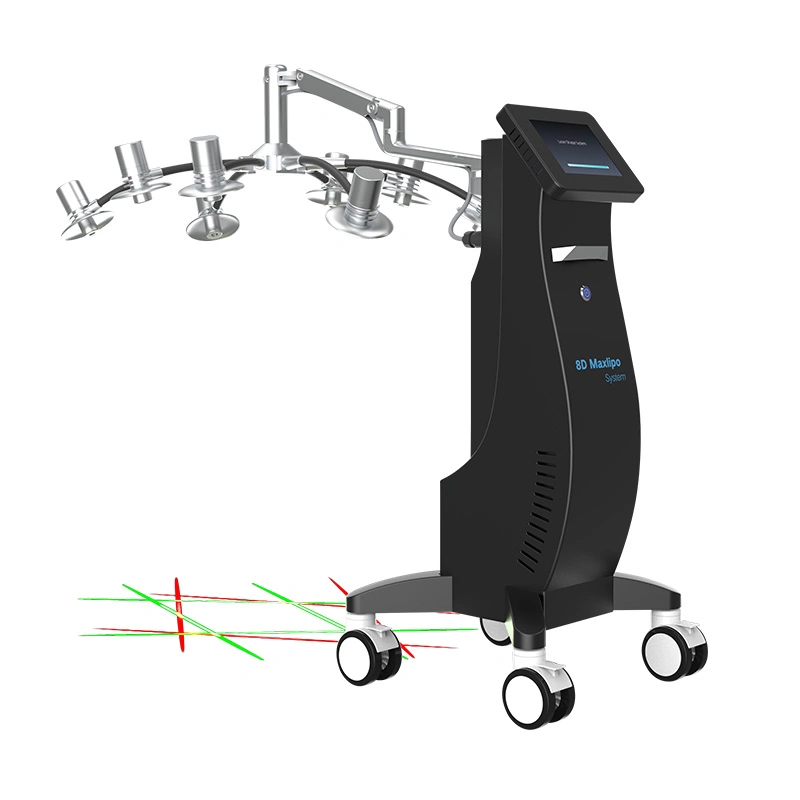 8D Lipolaser 562nm Grünes Licht 635nm Rotes Licht Dual Wellenlänge Maschine Zum Abnehmen Von Körperschallgestelle