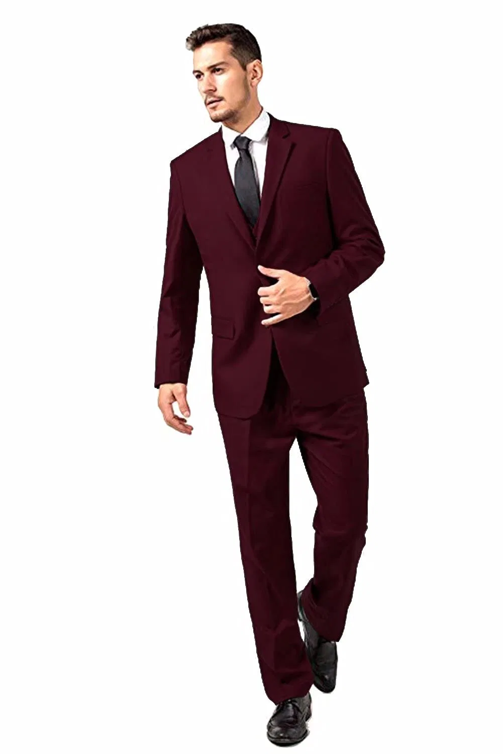 Premium 3-Piece Men's Suit Set - Sleek Fit for Groomsmen and Prom