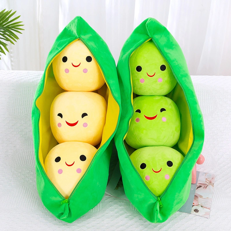 Pea Pod Doll Plush Sleeping Pillow Plant Plush Stuffed Toys