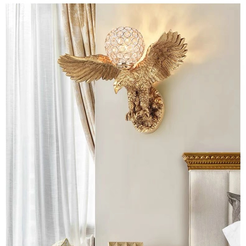 Light Luxury and Simple Traditional Resin Glass Eagle Handicraft Decorations