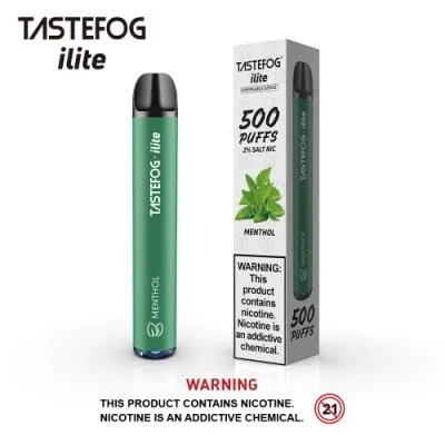 2023 New Arrival Tastefog Ilite 600 Puffs Wholesale/Supplier Disposable/Chargeable Vape E Cigarette LED Flashlight