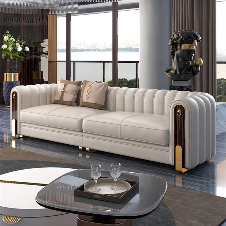 Hotel Home Living Room High quality/High cost performance  Leather Sectional Sofa