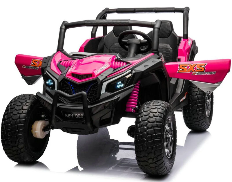 4X4 UTV 24V 2-Seater Electric Car for Big Kids Electric Ride on Toy Truck 4WD EVA Tires Wheels & Real Suspension System