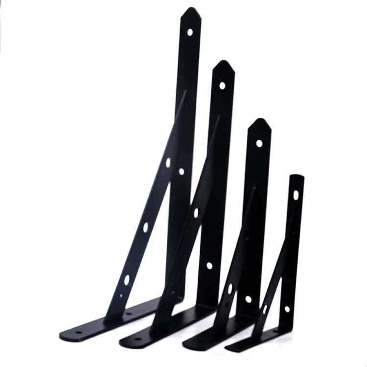 Customized Sheet Metal Stamping Part Steel Shelf Brackets Metal L Shaft Mount Bracket with Power Coating