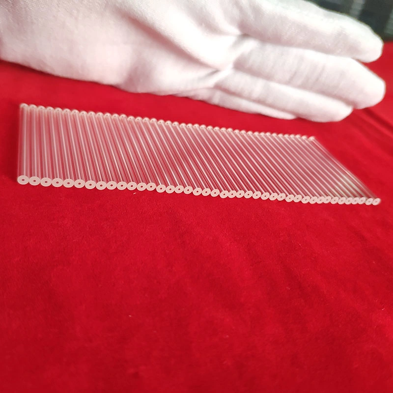 Hochwertige Großhandel Kleine Größe Quarz Kapillarrohr Micro Glas Fused Silica Tube Zur Blutentnahme